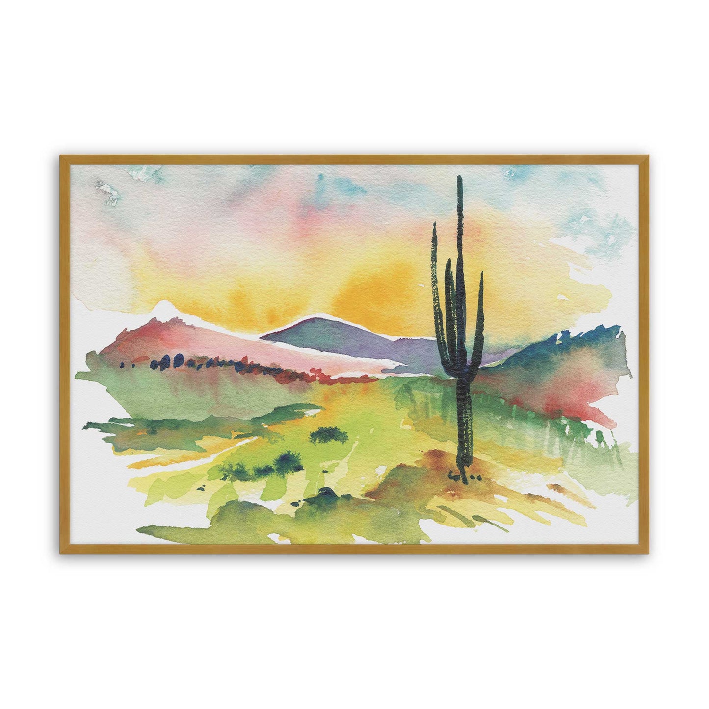 [Color:Polished Gold], Picture of art in a Polished Gold frame