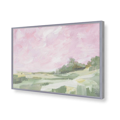 [Color:Polished Chrome], Picture of art in a Polished Chrome frame of the corner