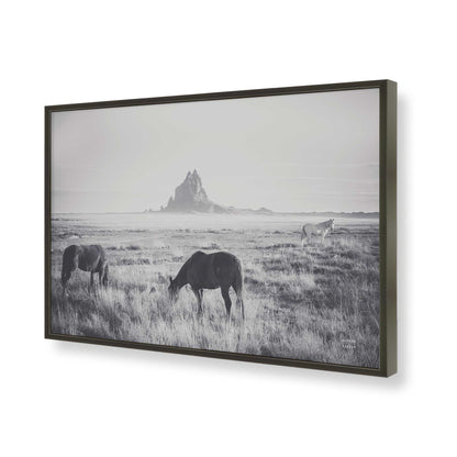 [Color:Satin Black], Picture of art in a Satin Black frame of the corner