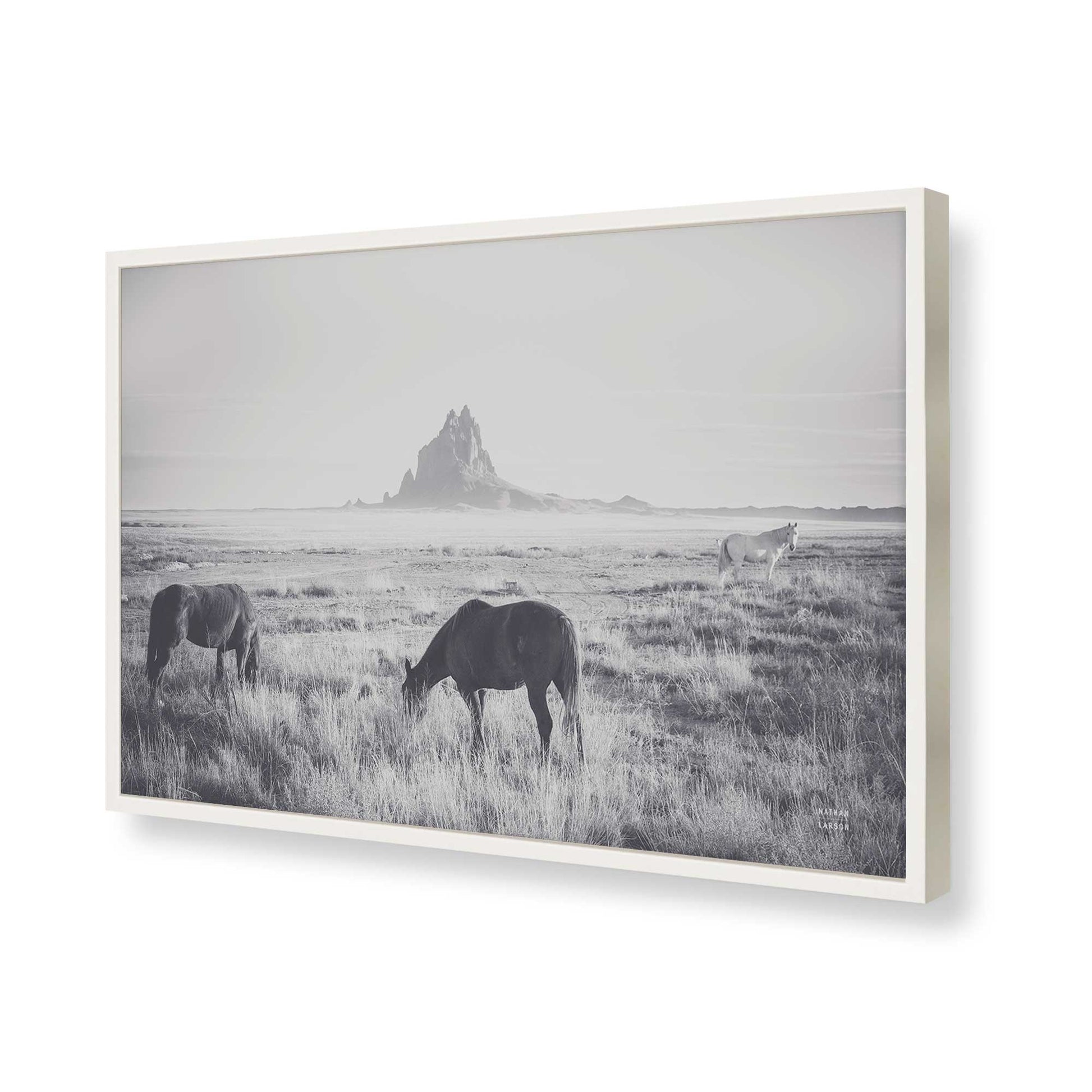 [Color:Opaque White], Picture of art in a Opaque White frame of the corner