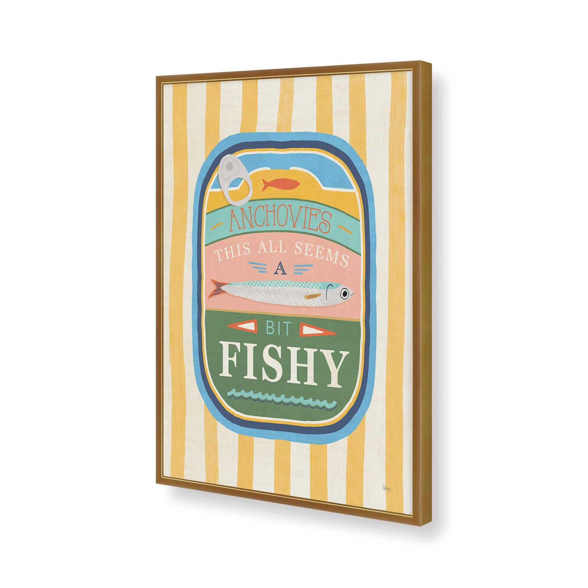 [Color:Polished Gold], Picture of art in a Polished Gold frame of the corner