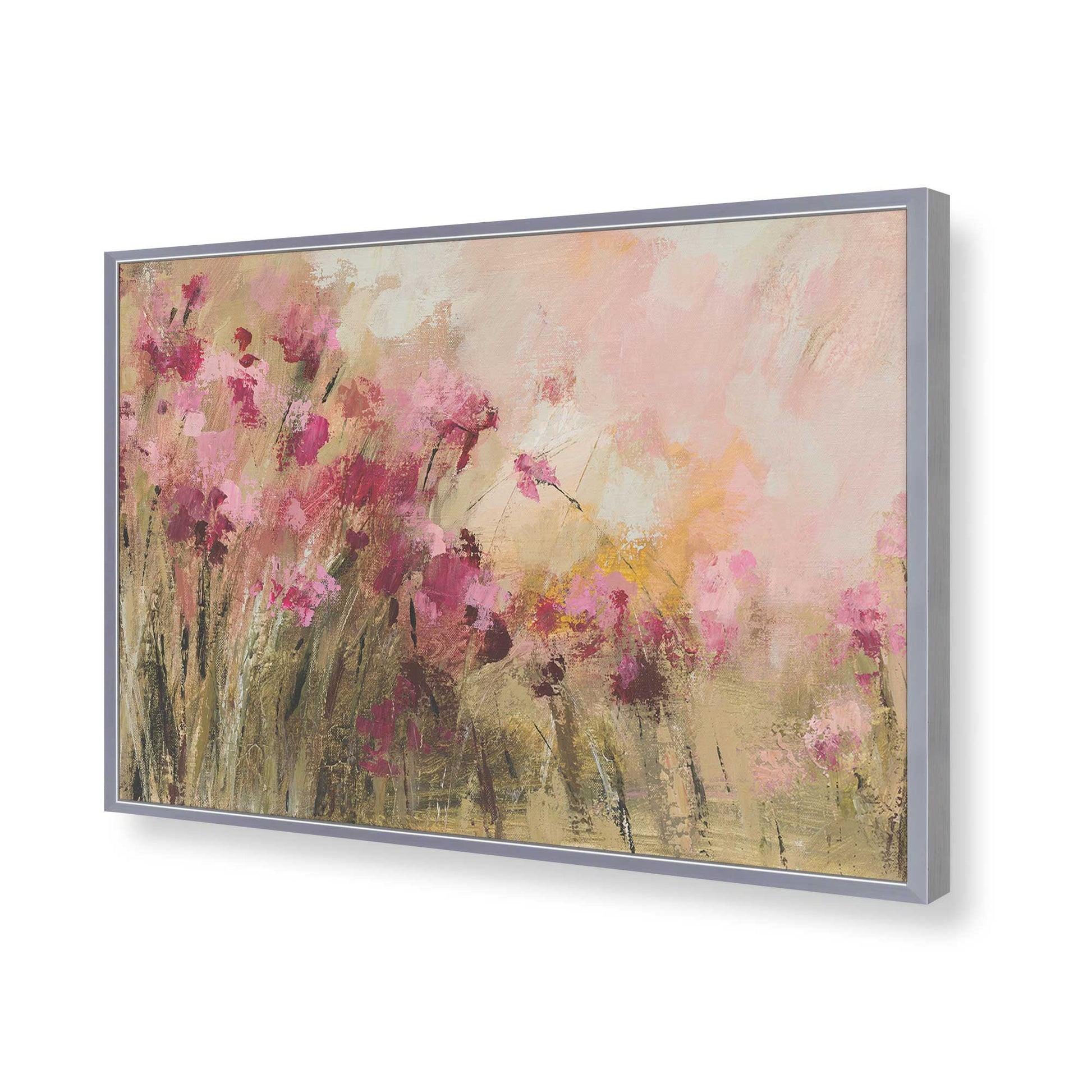 [Color:Polished Chrome], Picture of art in a Polished Chrome frame of the corner