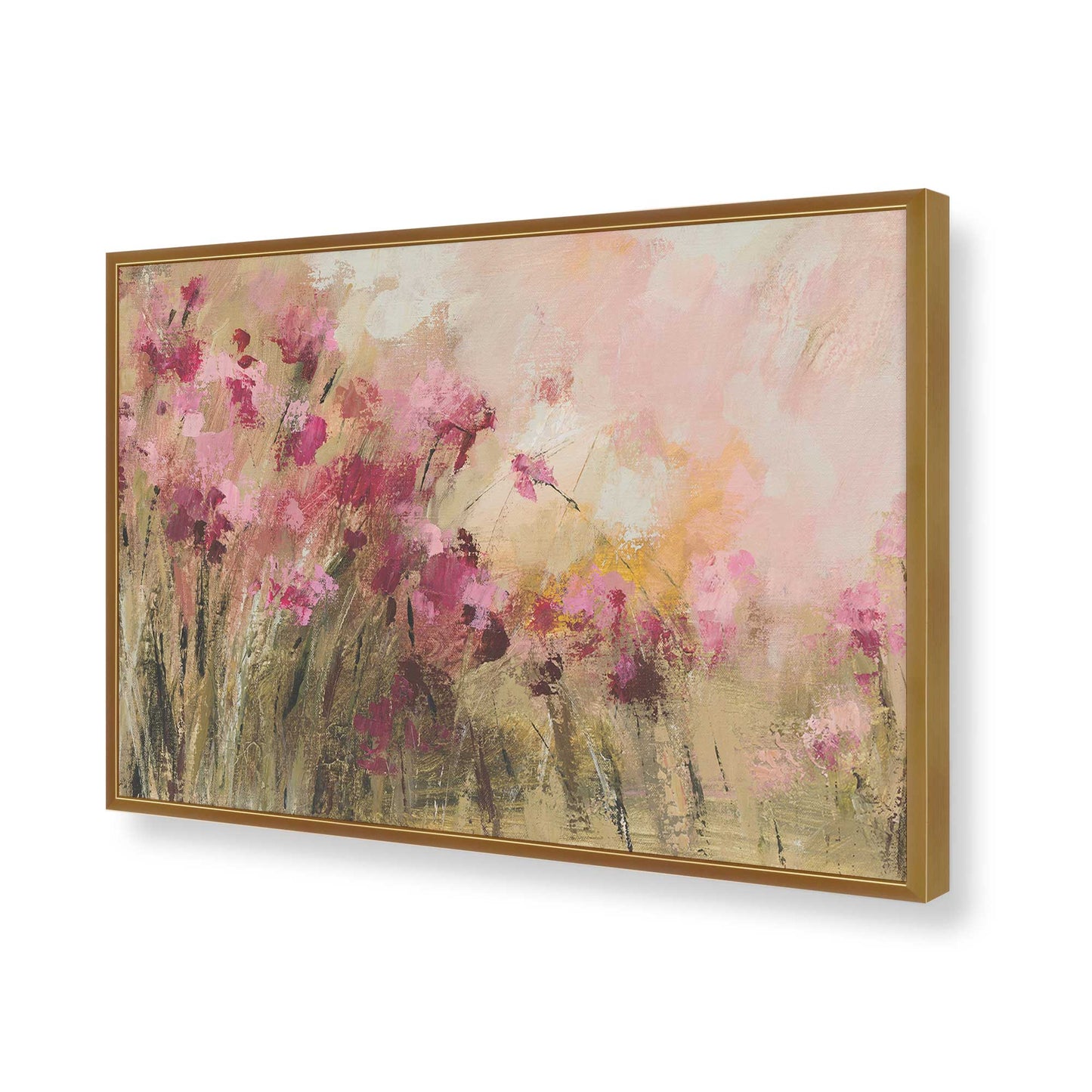 [Color:Polished Gold], Picture of art in a Polished Gold frame of the corner