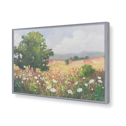 [Color:Polished Chrome], Picture of art in a Polished Chrome frame of the corner