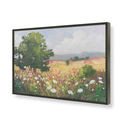 [Color:Satin Black], Picture of art in a Satin Black frame of the corner