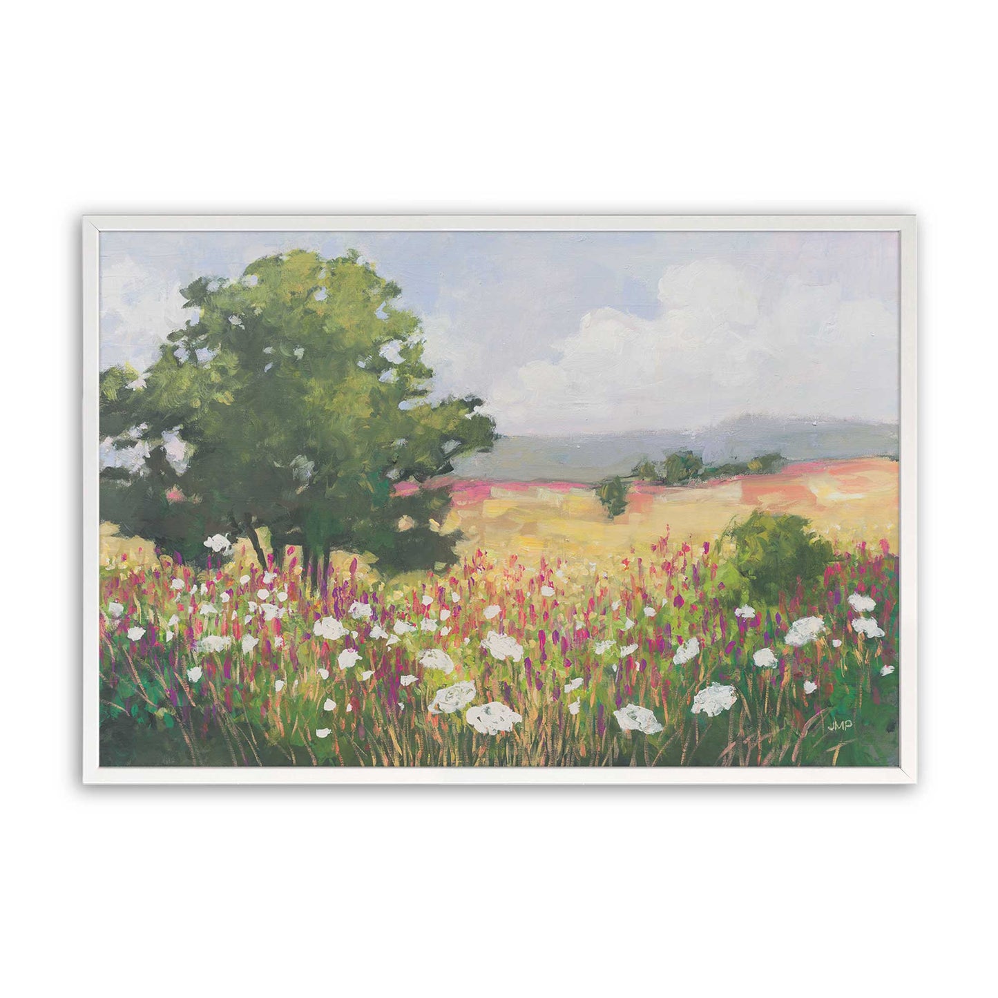 [Color:Opaque White], Picture of art in a Opaque White frame