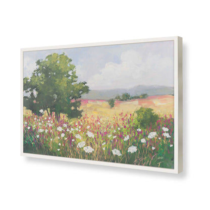[Color:Opaque White], Picture of art in a Opaque White frame of the corner