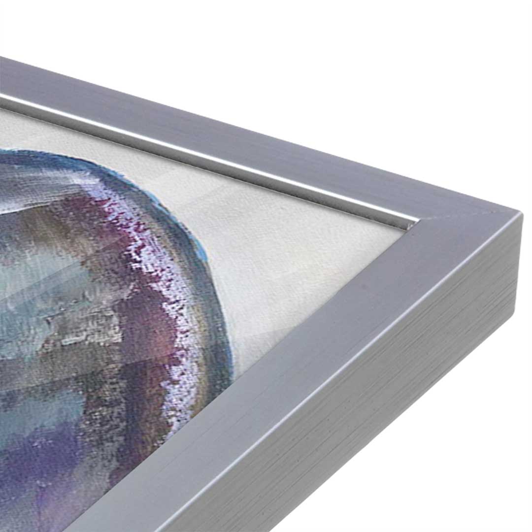 [Color:Polished Chrome], Picture of art in a Polished Chrome frame at an angle