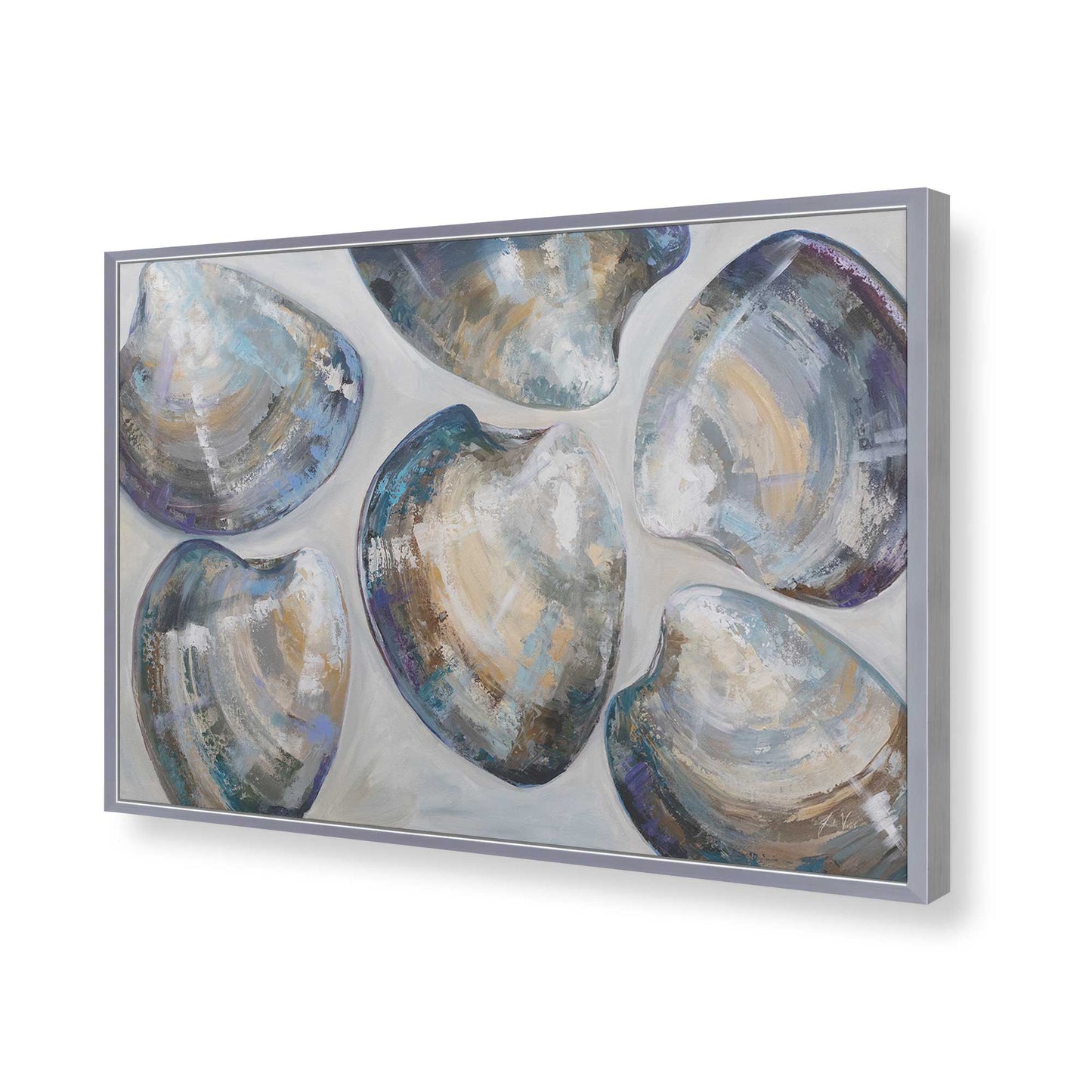 [Color:Polished Chrome], Picture of art in a Polished Chrome frame of the corner