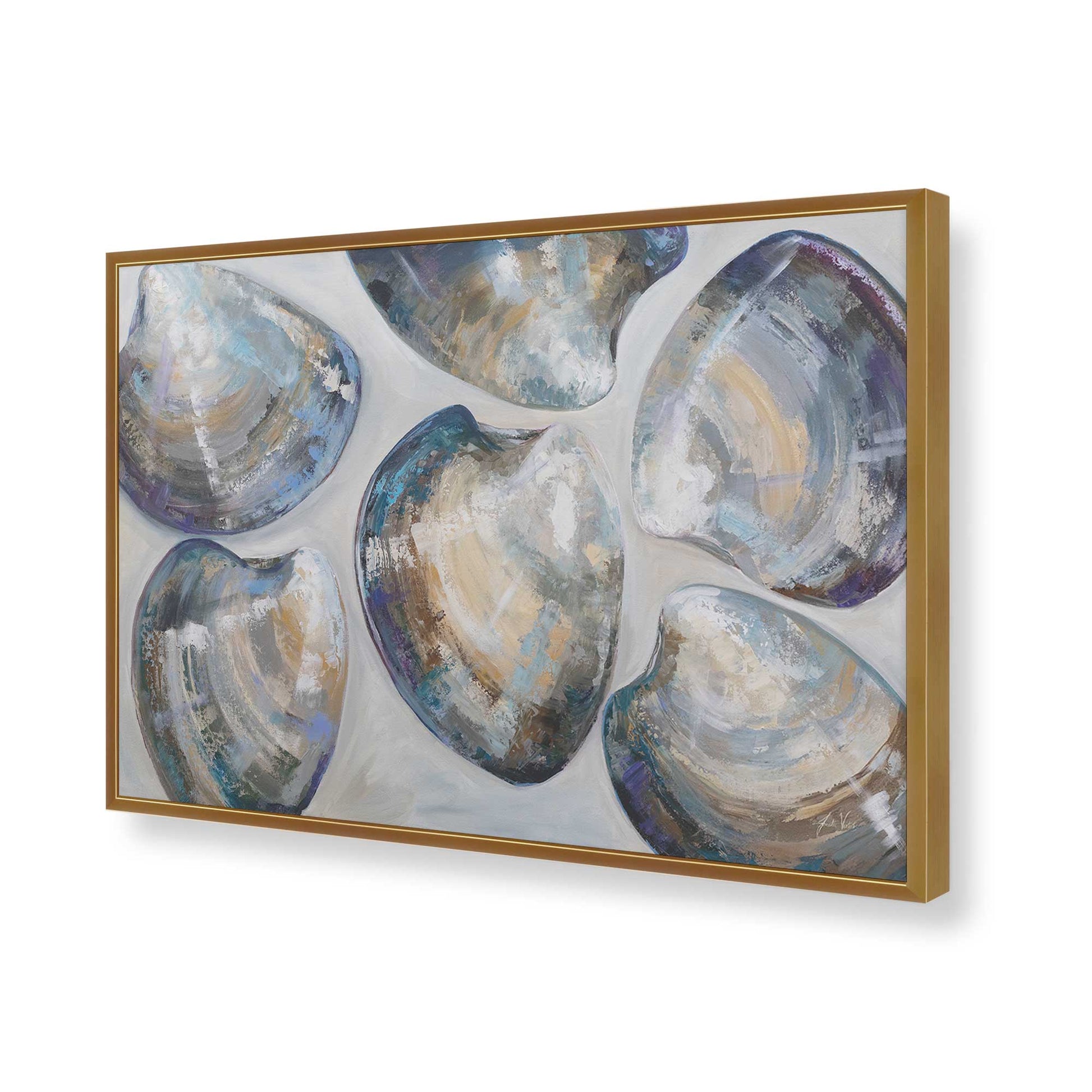 [Color:Polished Gold], Picture of art in a Polished Gold frame of the corner