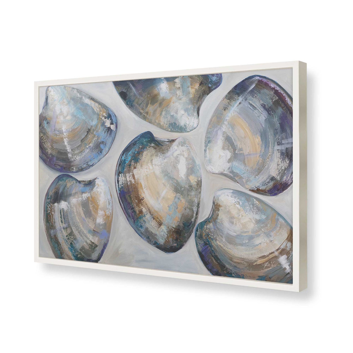 [Color:Opaque White], Picture of art in a Opaque White frame of the corner
