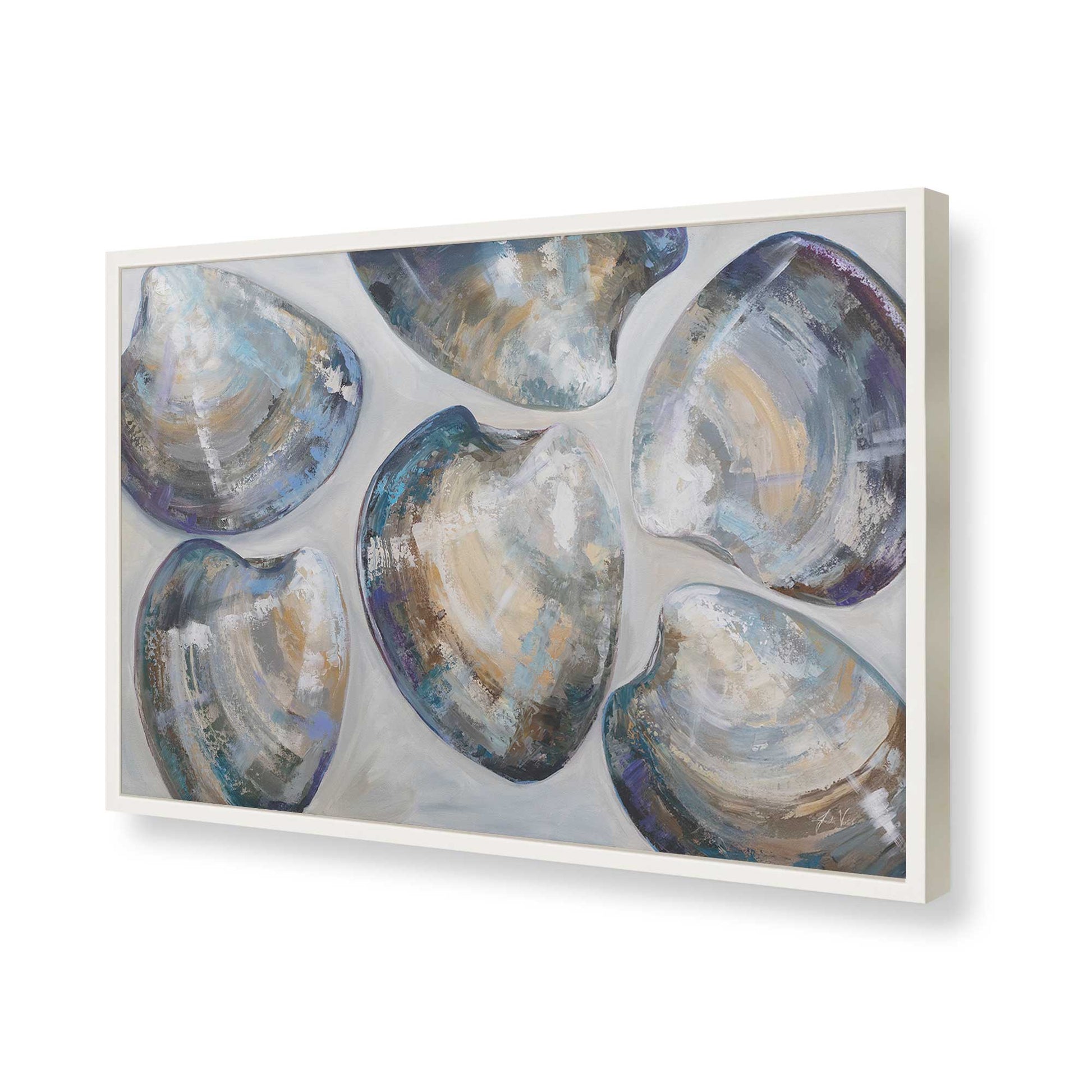 [Color:Opaque White], Picture of art in a Opaque White frame of the corner