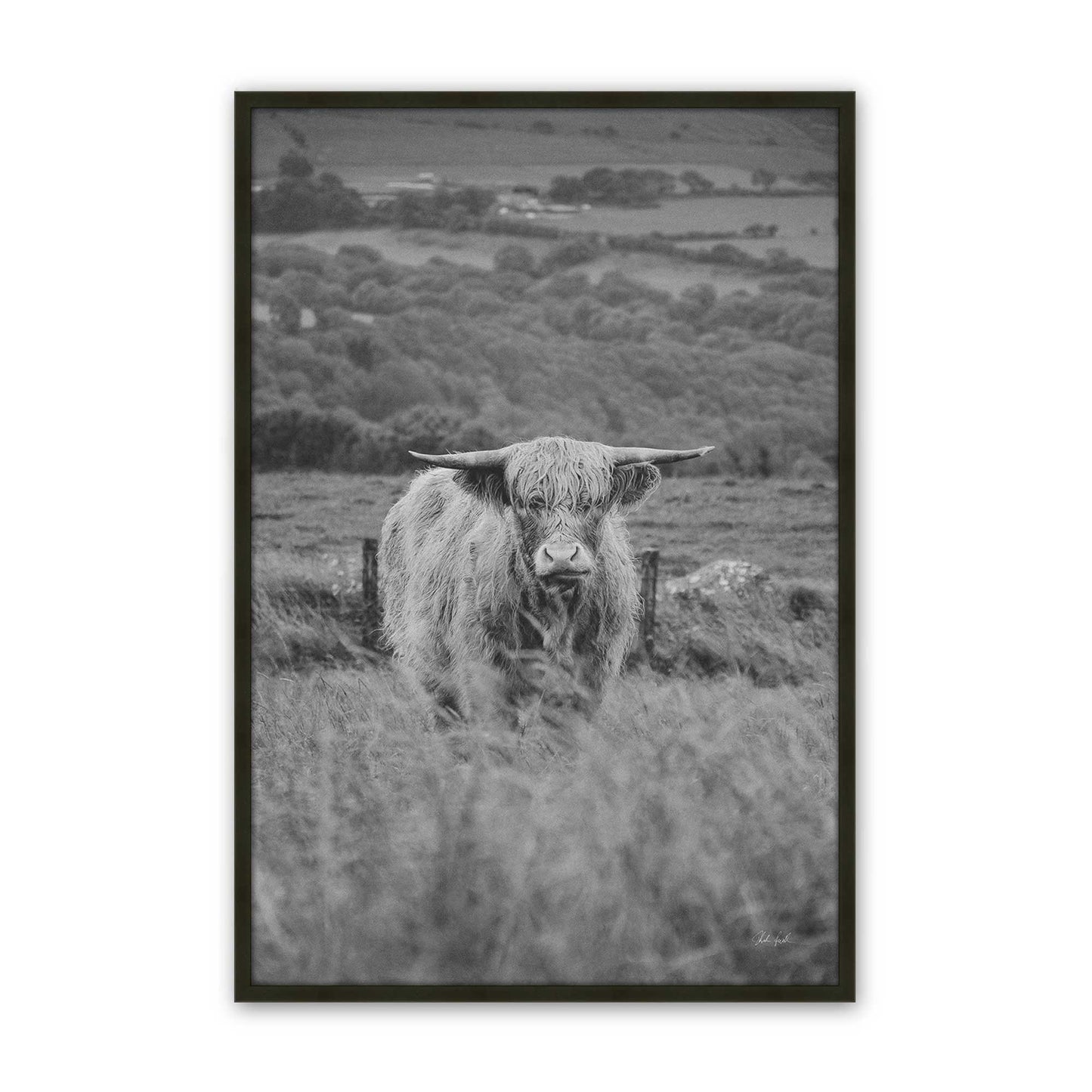 [Color:Satin Black], Picture of art in a Satin Black frame