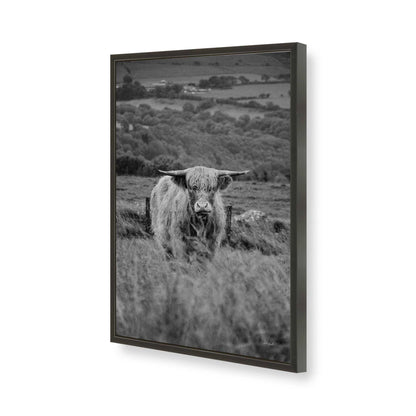 [Color:Satin Black], Picture of art in a Satin Black frame of the corner