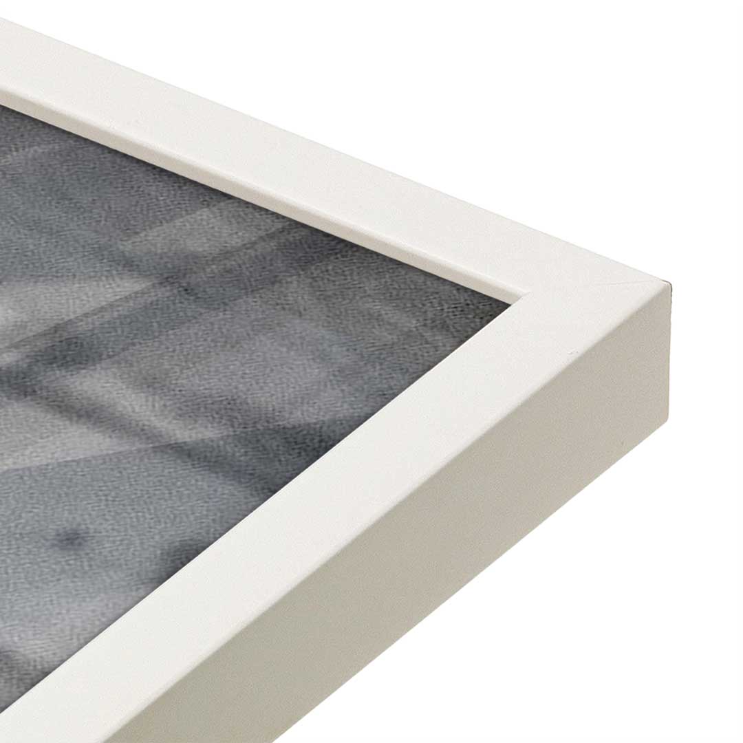 [Color:Opaque White], Picture of art in a Opaque White frame at an angle