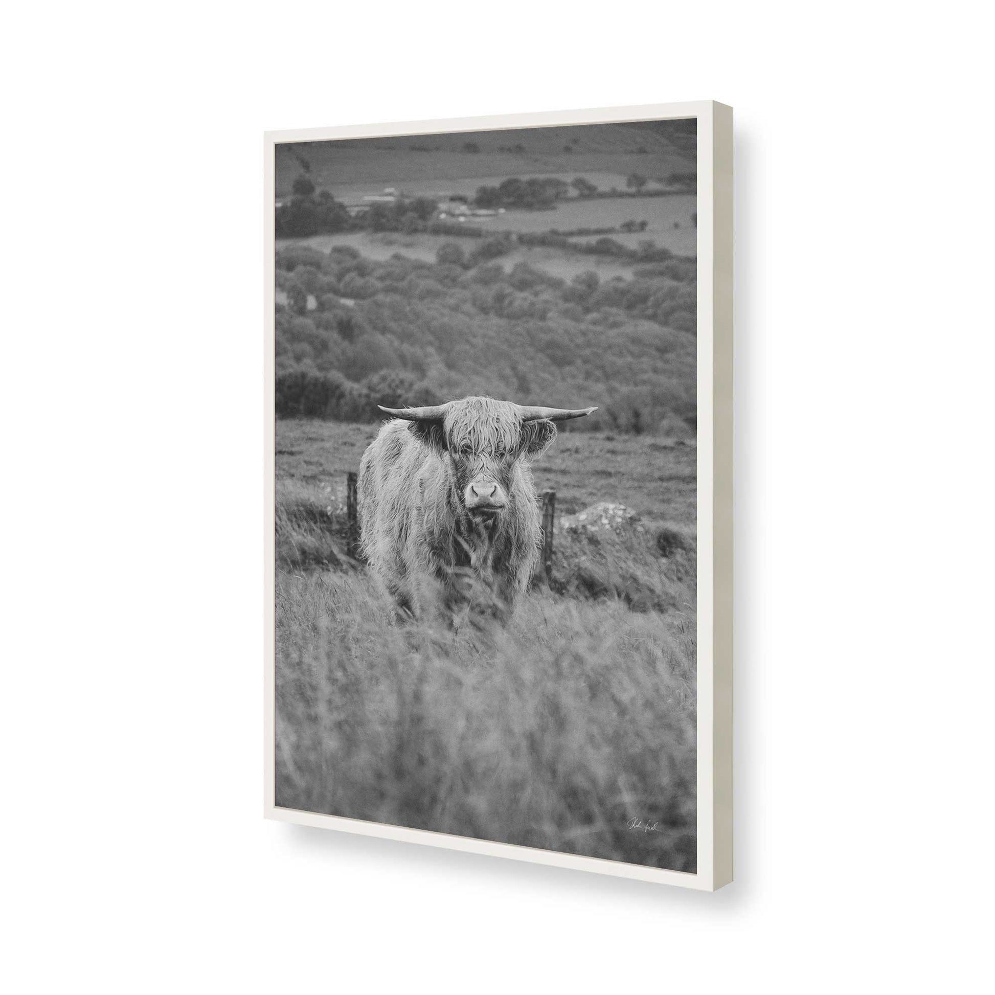 [Color:Opaque White], Picture of art in a Opaque White frame of the corner