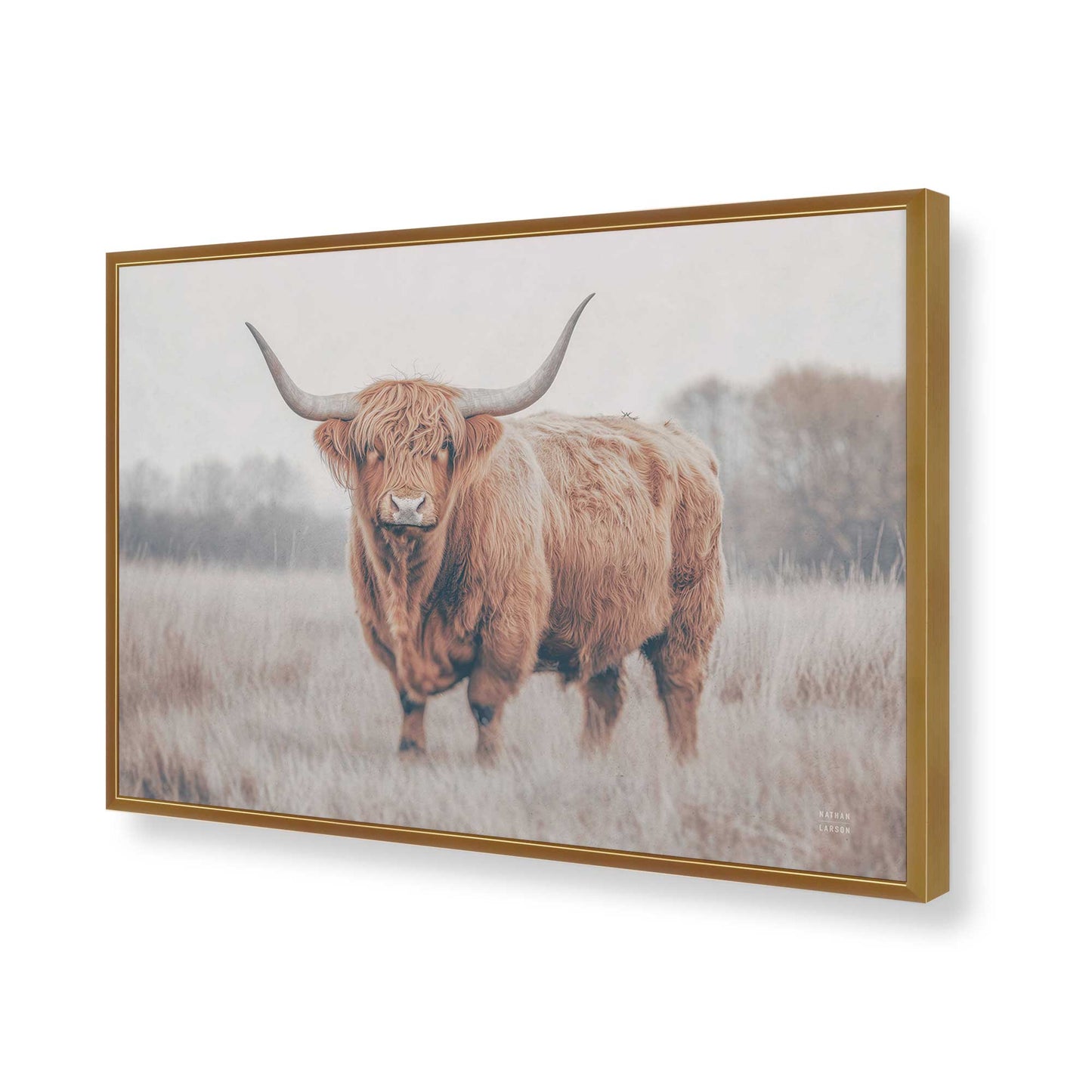 [Color:Polished Gold], Picture of art in a Polished Gold frame of the corner