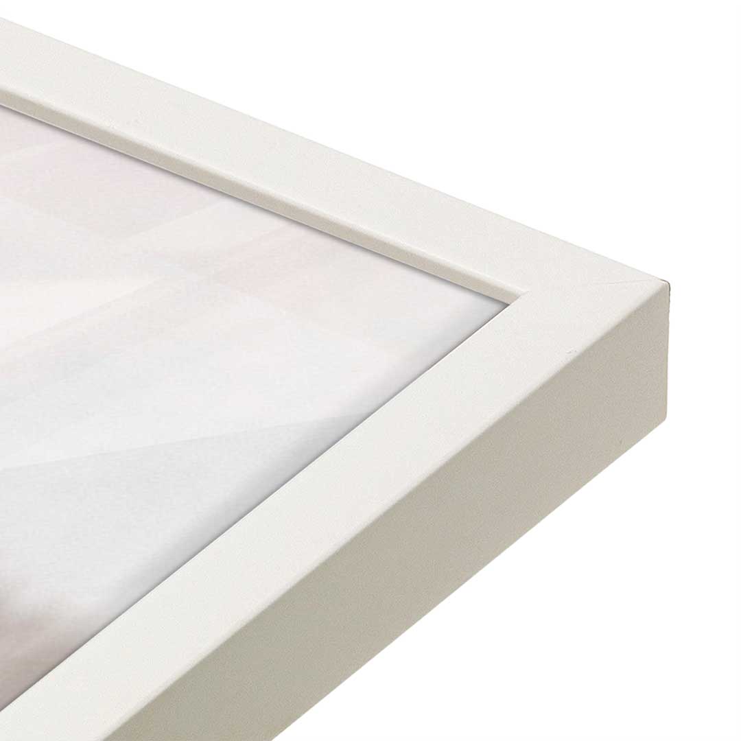 [Color:Opaque White], Picture of art in a Opaque White frame at an angle