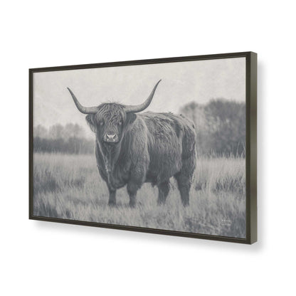 [Color:Satin Black], Picture of art in a Satin Black frame of the corner