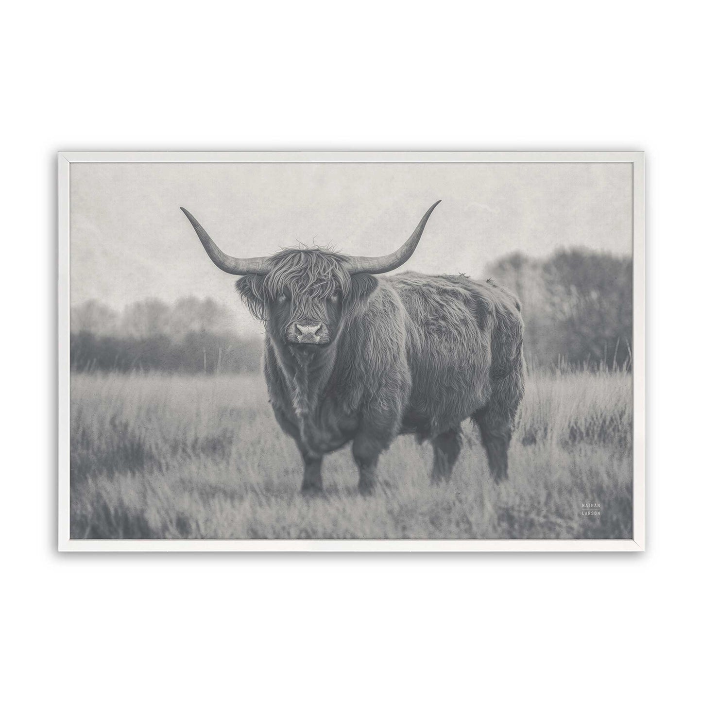 [Color:Opaque White], Picture of art in a Opaque White frame