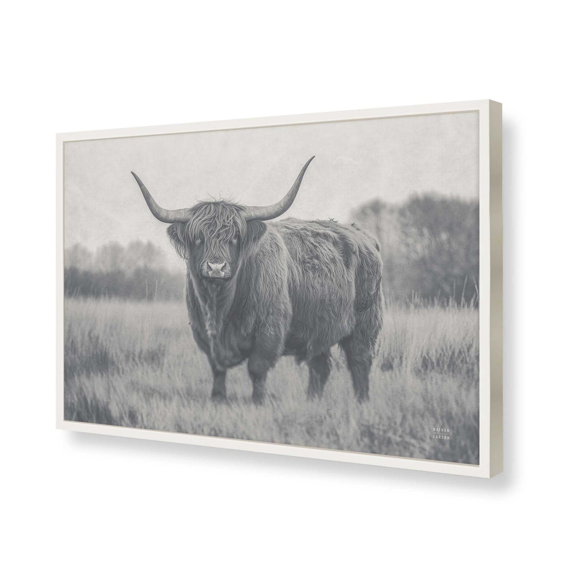 [Color:Opaque White], Picture of art in a Opaque White frame of the corner