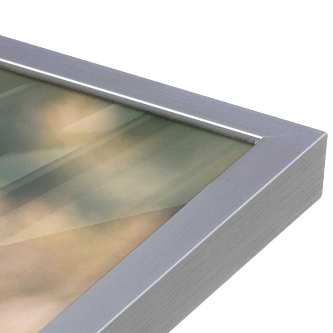 [Color:Polished Chrome], Picture of art in a Polished Chrome frame at an angle