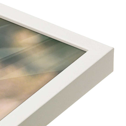 [Color:Opaque White], Picture of art in a Opaque White frame at an angle
