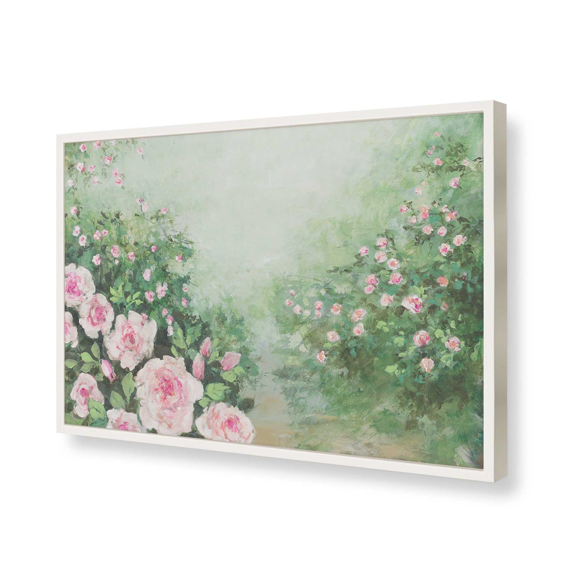 [Color:Opaque White], Picture of art in a Opaque White frame of the corner