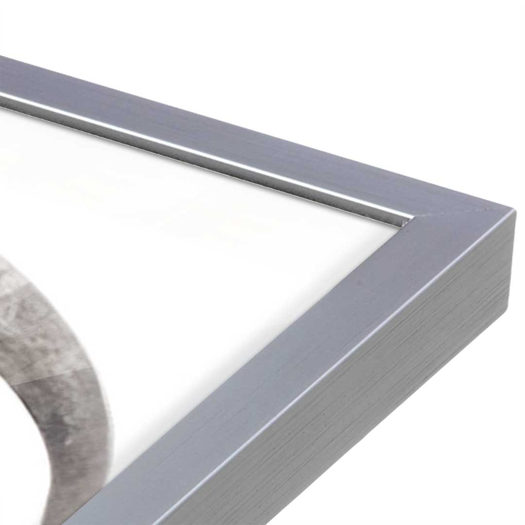[Color:Polished Chrome], Picture of art in a Polished Chrome frame at an angle