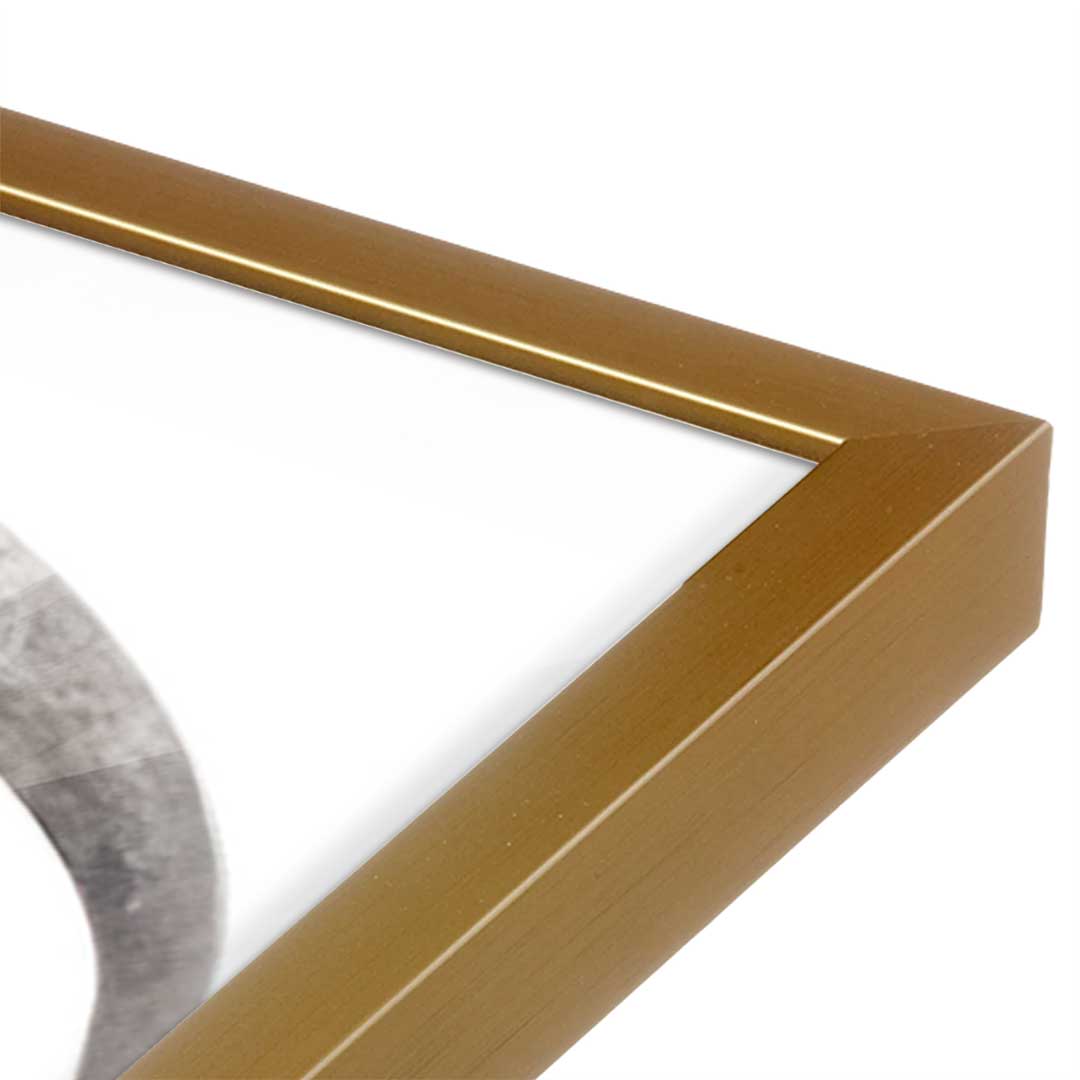 [Color:Polished Gold], Picture of art in a Polished Gold frame at an angle