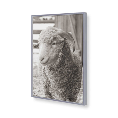 [Color:Polished Chrome], Picture of art in a Polished Chrome frame of the corner