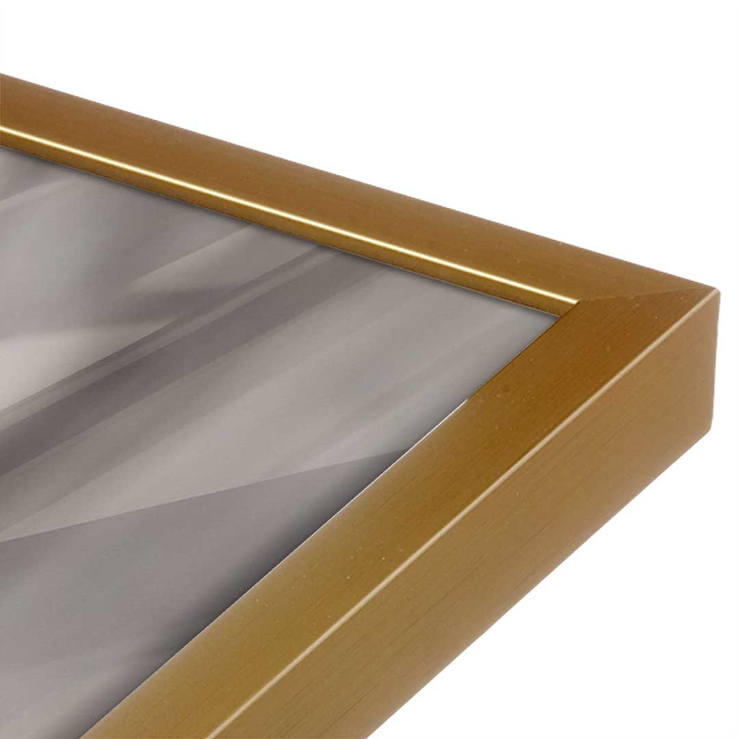 [Color:Polished Gold], Picture of art in a Polished Gold frame at an angle