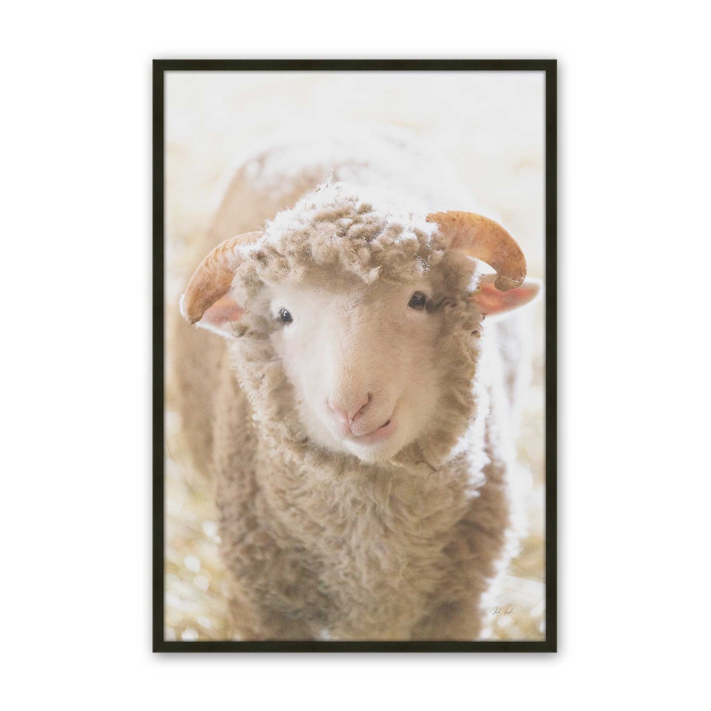 [Color:Satin Black], Picture of art in a Satin Black frame