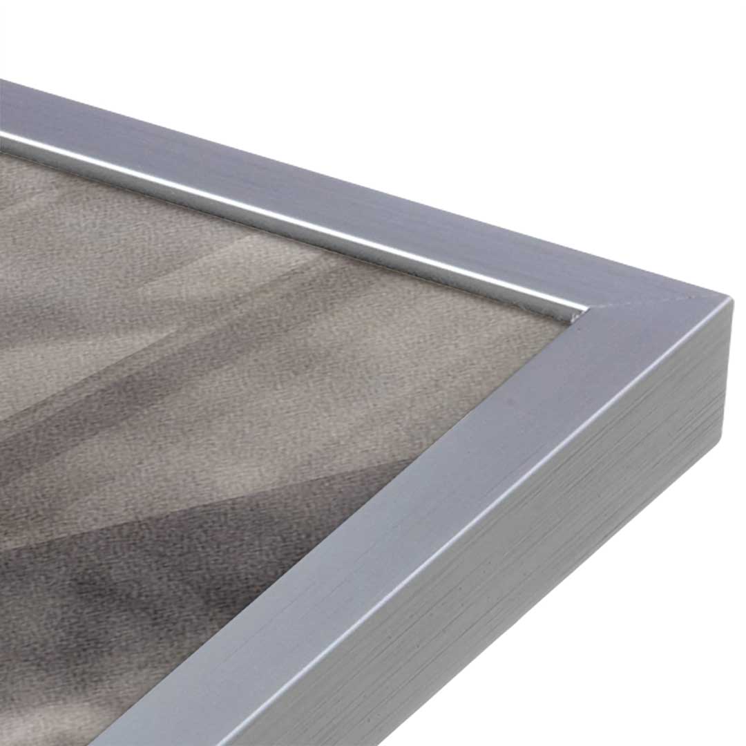 [Color:Polished Chrome], Picture of art in a Polished Chrome frame at an angle
