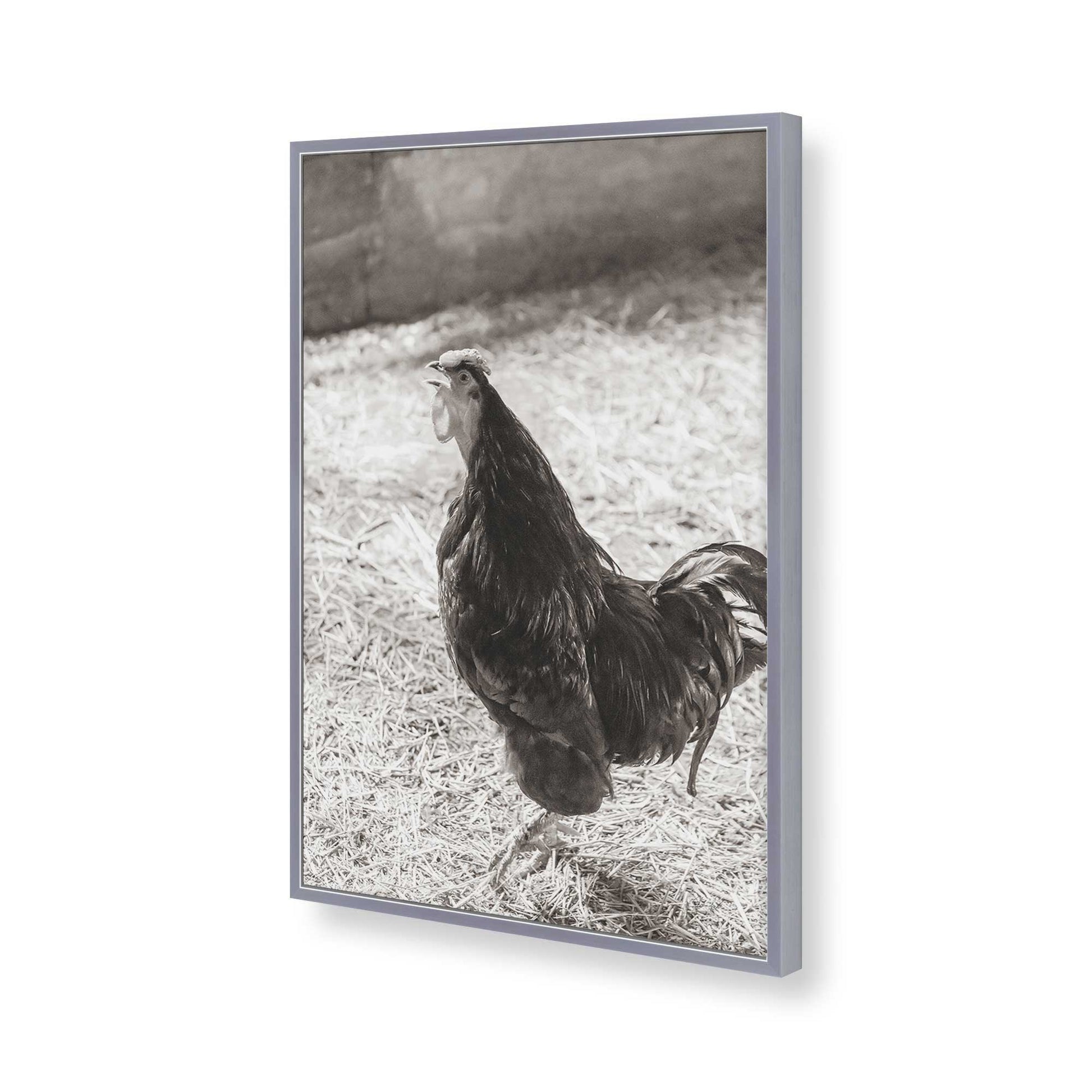 [Color:Polished Chrome], Picture of art in a Polished Chrome frame of the corner