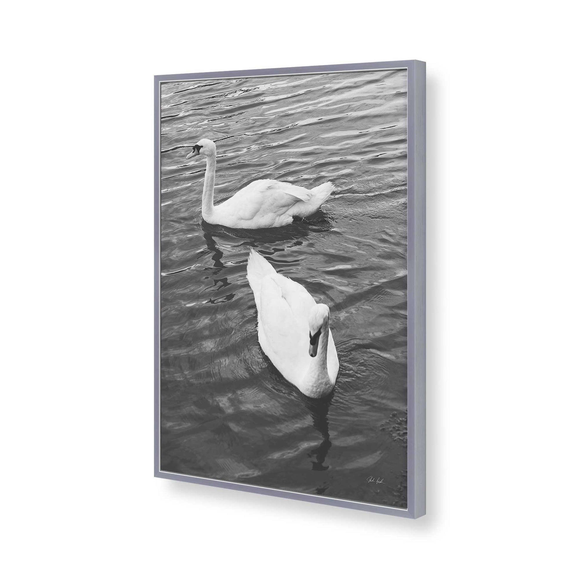 [Color:Polished Chrome], Picture of art in a Polished Chrome frame of the corner