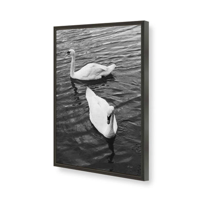 [Color:Satin Black], Picture of art in a Satin Black frame of the corner