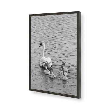 [Color:Satin Black], Picture of art in a Satin Black frame of the corner