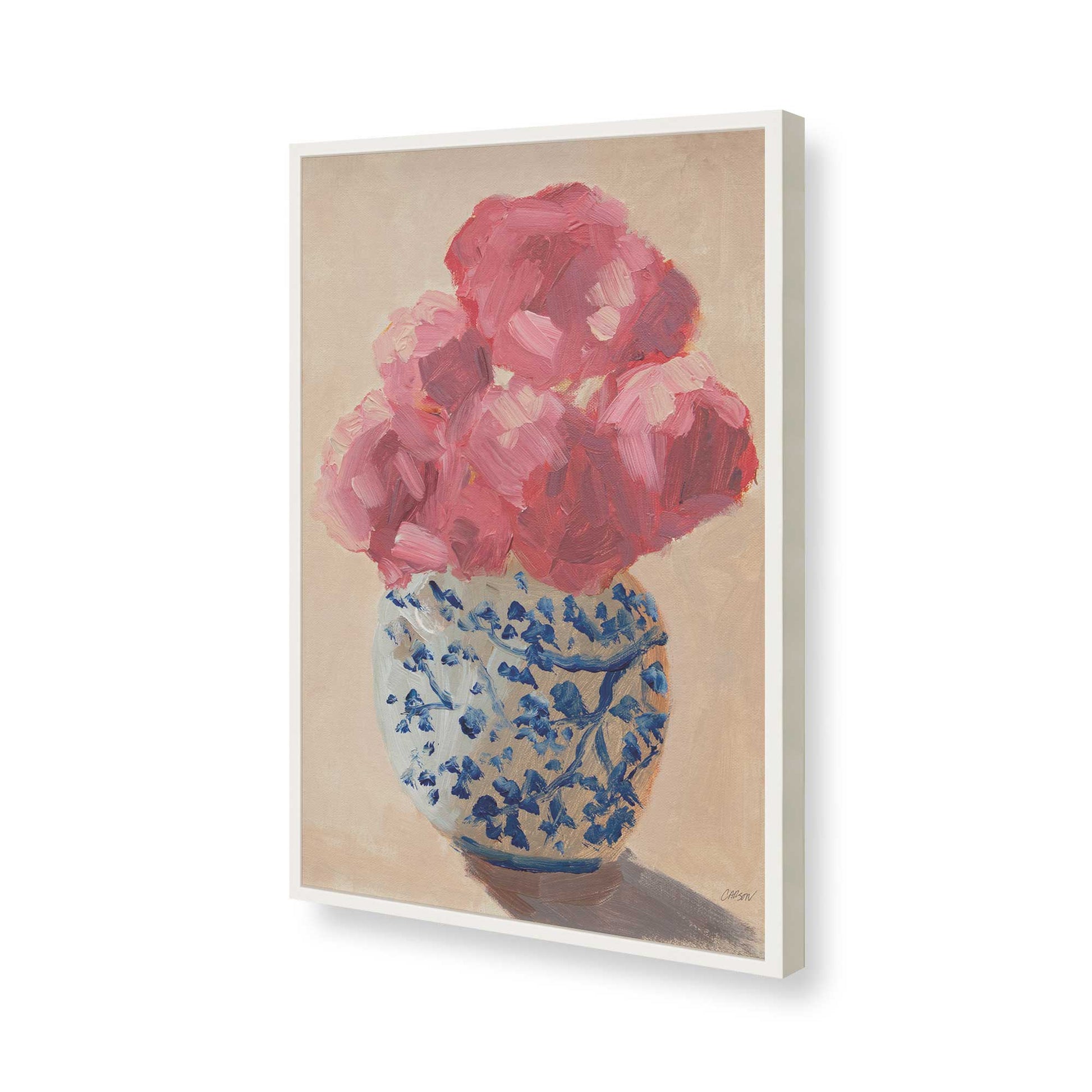 [Color:Opaque White], Picture of art in a Opaque White frame of the corner