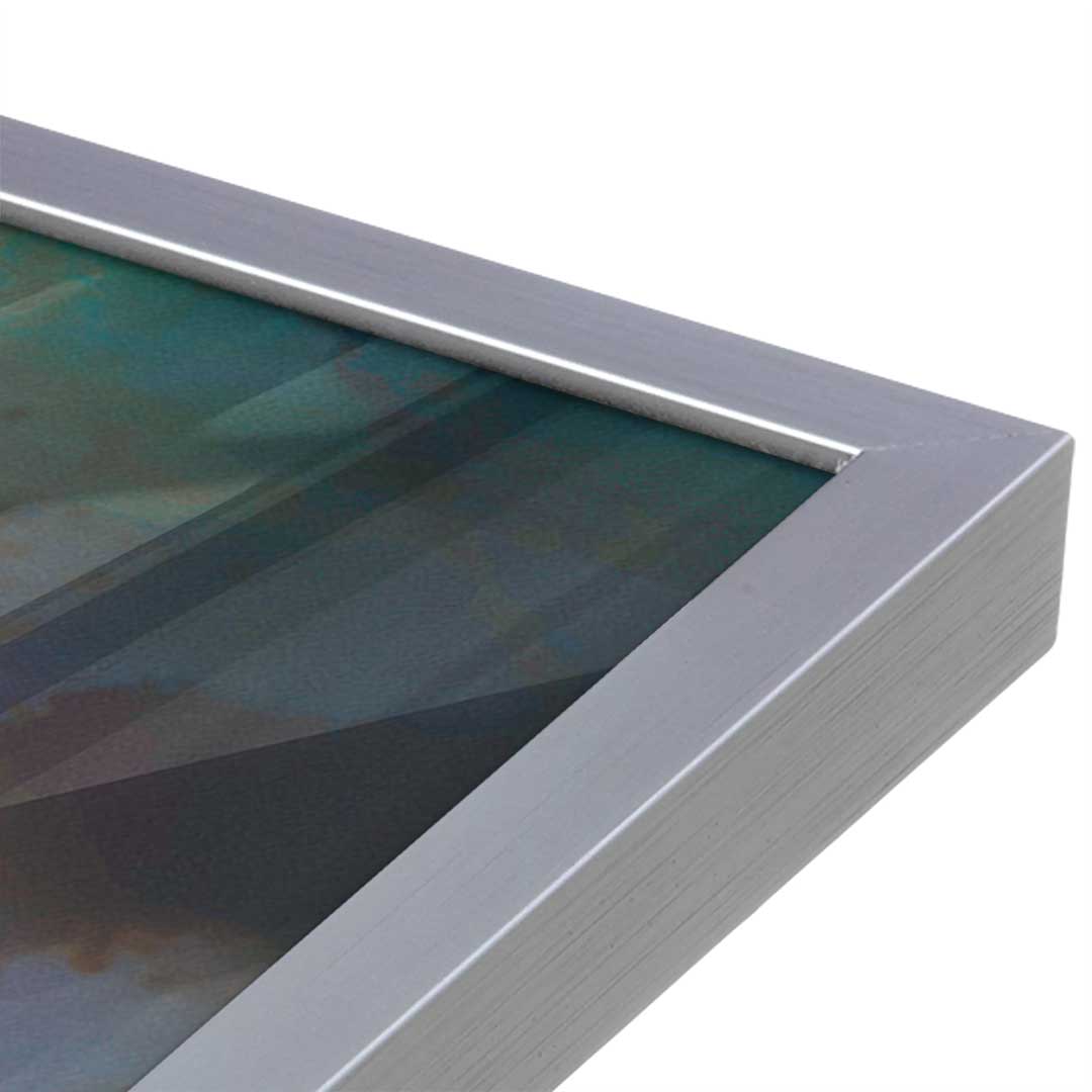 [Color:Polished Chrome], Picture of art in a Polished Chrome frame at an angle