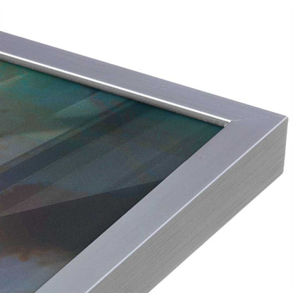 [Color:Polished Chrome], Picture of art in a Polished Chrome frame at an angle