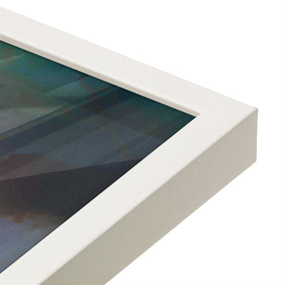 [Color:Opaque White], Picture of art in a Opaque White frame at an angle