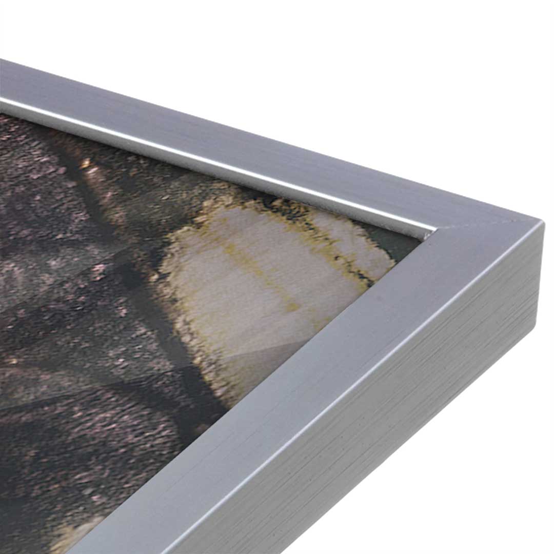 [Color:Polished Chrome], Picture of art in a Polished Chrome frame at an angle
