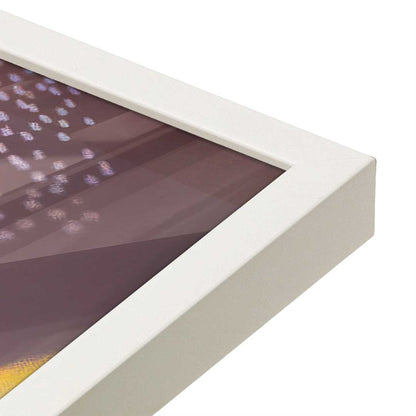 [Color:Opaque White], Picture of art in a Opaque White frame at an angle