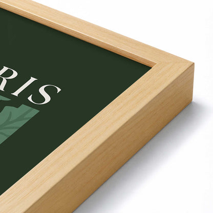 [Color:American Maple], Picture of art in a American Maple frame at an angle