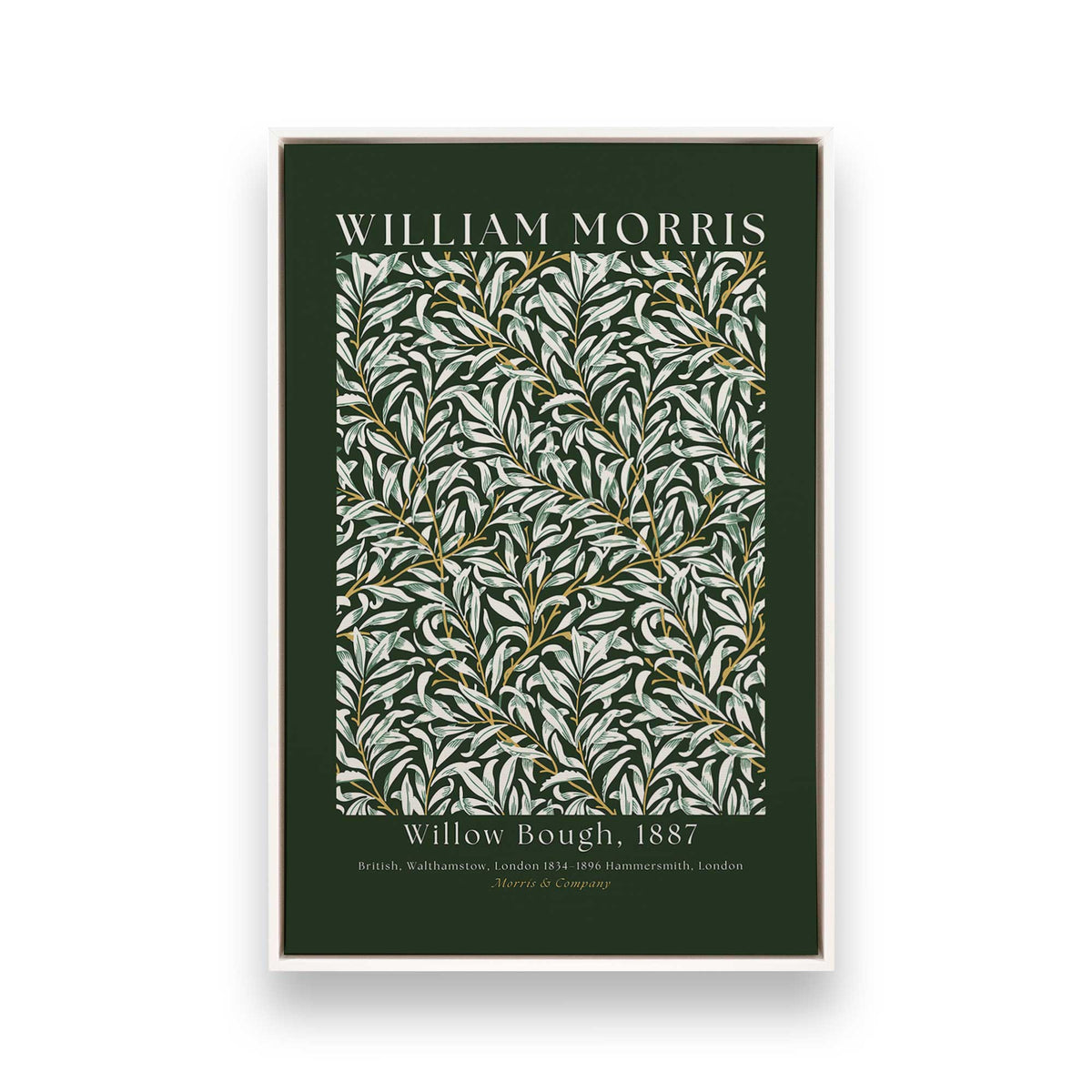 [Color:Opaque White], Picture of art in a White frame