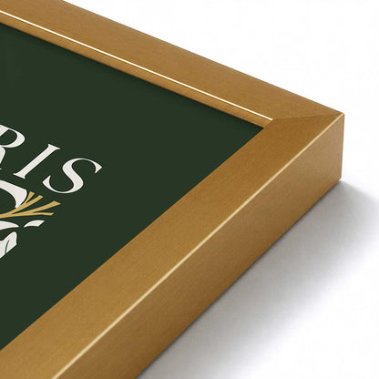 [Color:Polished Gold], Picture of art in a Polished Gold frame at an angle