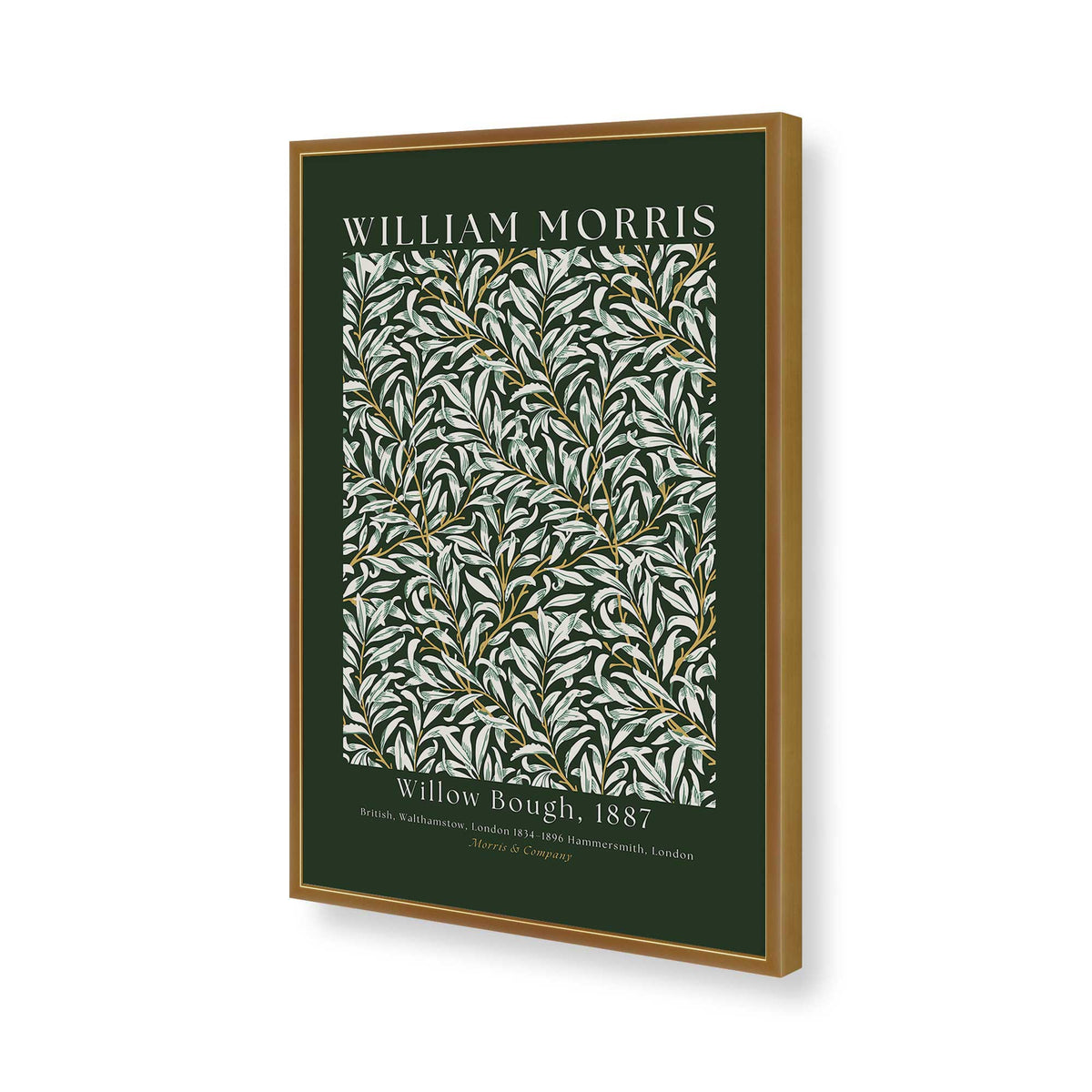 [Color:Polished Gold], Picture of art in a Polished Gold frame of the corner