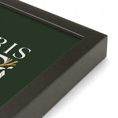 [Color:Satin Black], Picture of art in a Satin Black frame at an angle