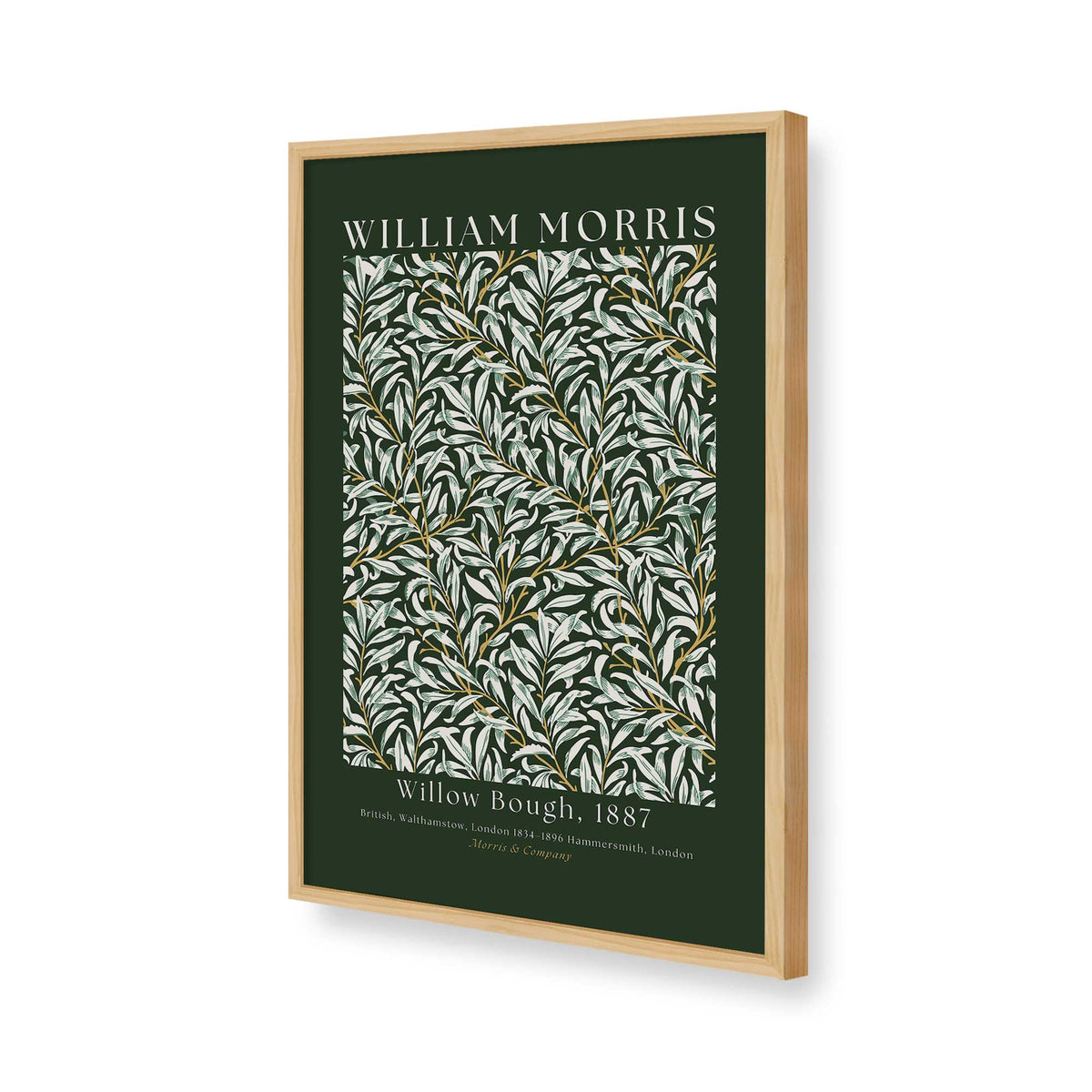 [Color:American Maple], Picture of art in a American Maple frame of the corner
